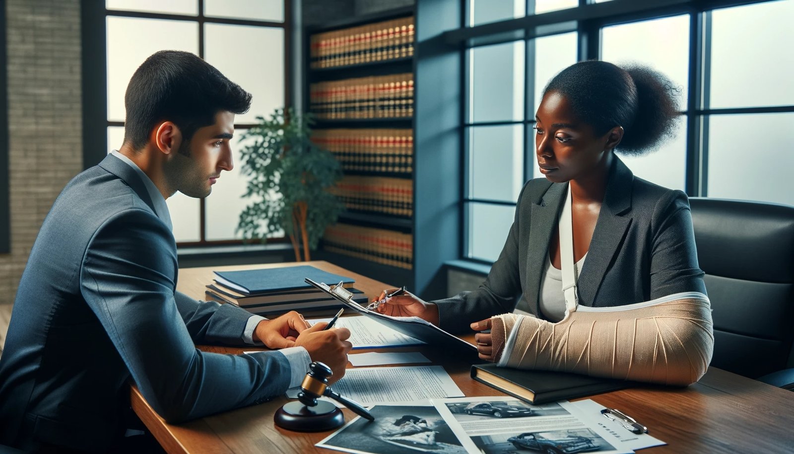 dalle-2024-01-04-220134-a-realistic-photo-illustrating-the-topic-unlocking-compensation-a-guide-to-seeking-injury-claims-after-a-car-accident-the-scene-is-set-in-a-law-fi